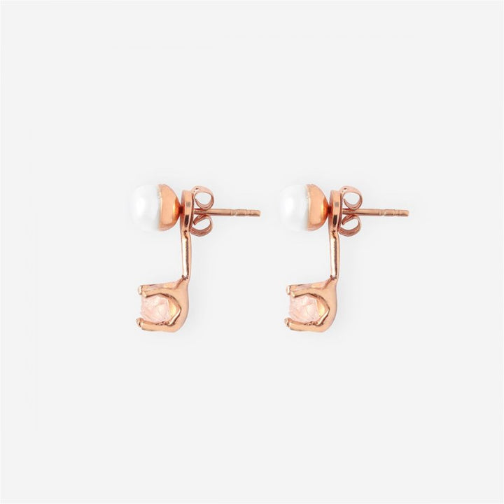 Goddesses Tears Earrings – Pearl and Rose Quartz