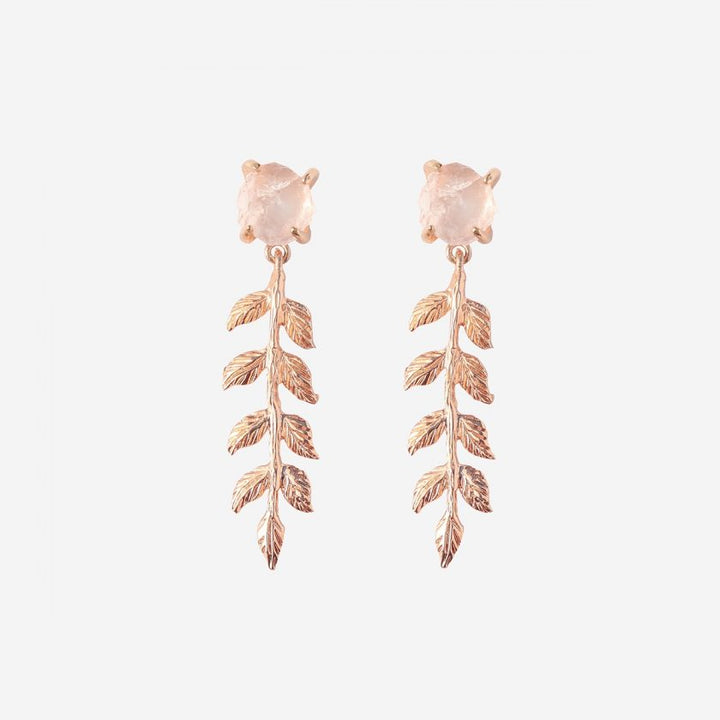 Goddesses Garden Earrings – Rose Quartz