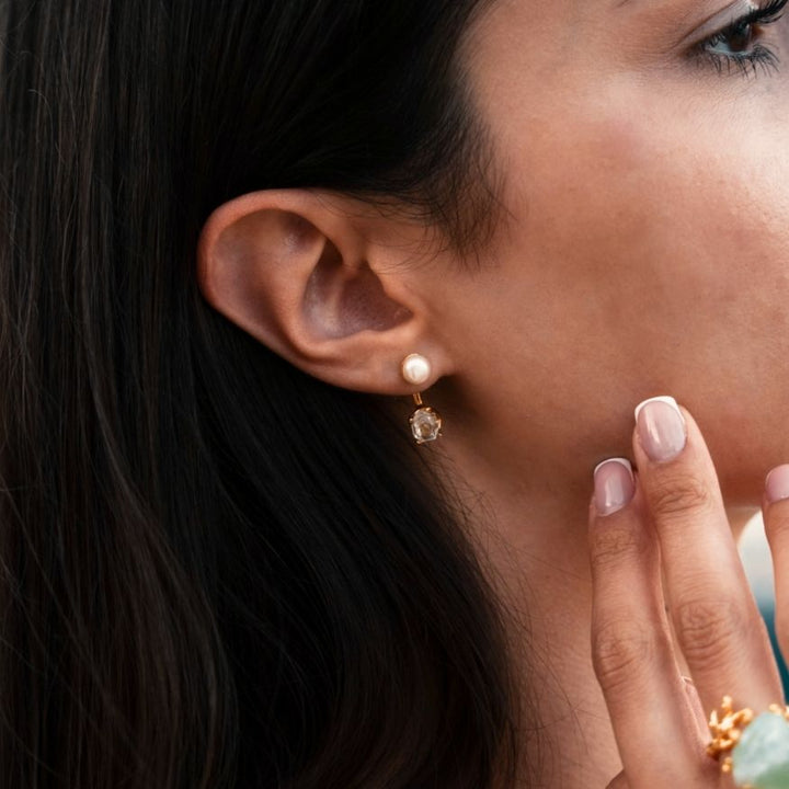 Goddesses Tears – Pearl and Herkimer diamond