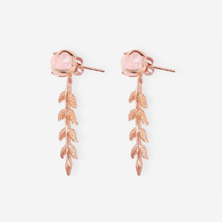Goddesses Garden Earrings – Rose Quartz