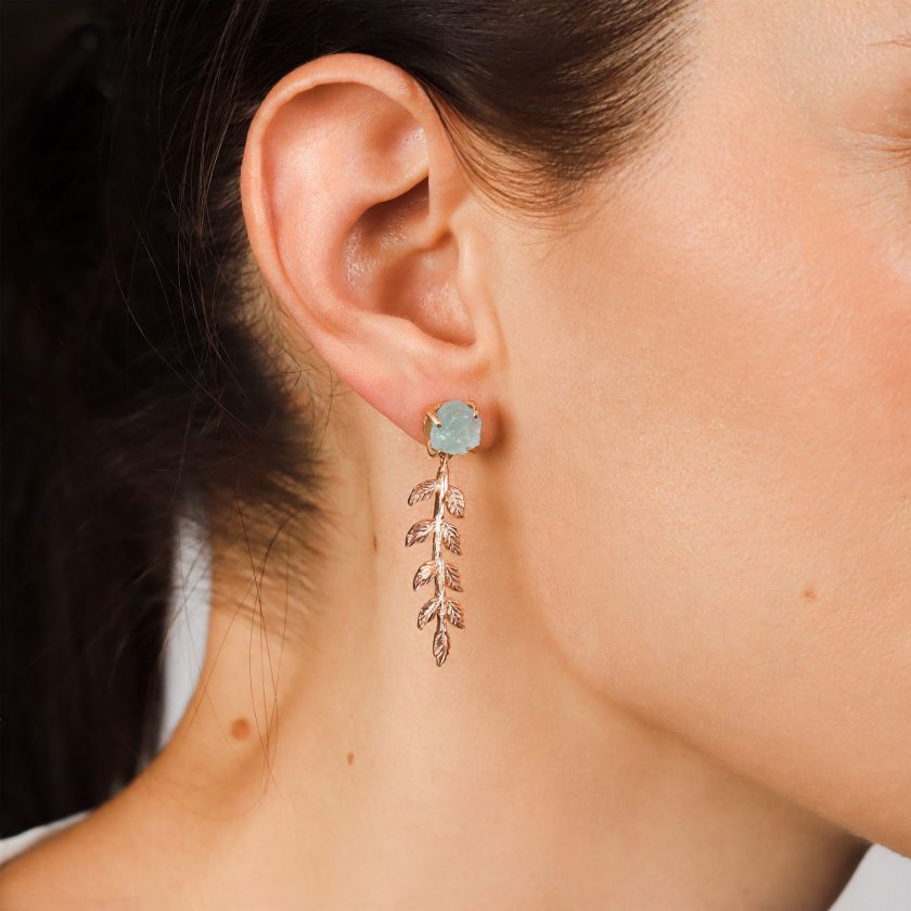 Goddesses Garden earrings – Aquamarine