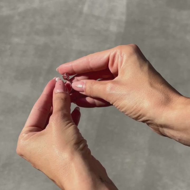 Goddesses Tears ring – Pearl and Herkimer diamond