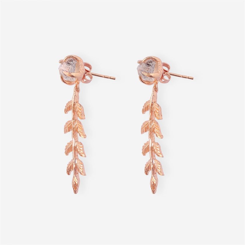 Godesses Garden earrings – Herkimer diamond