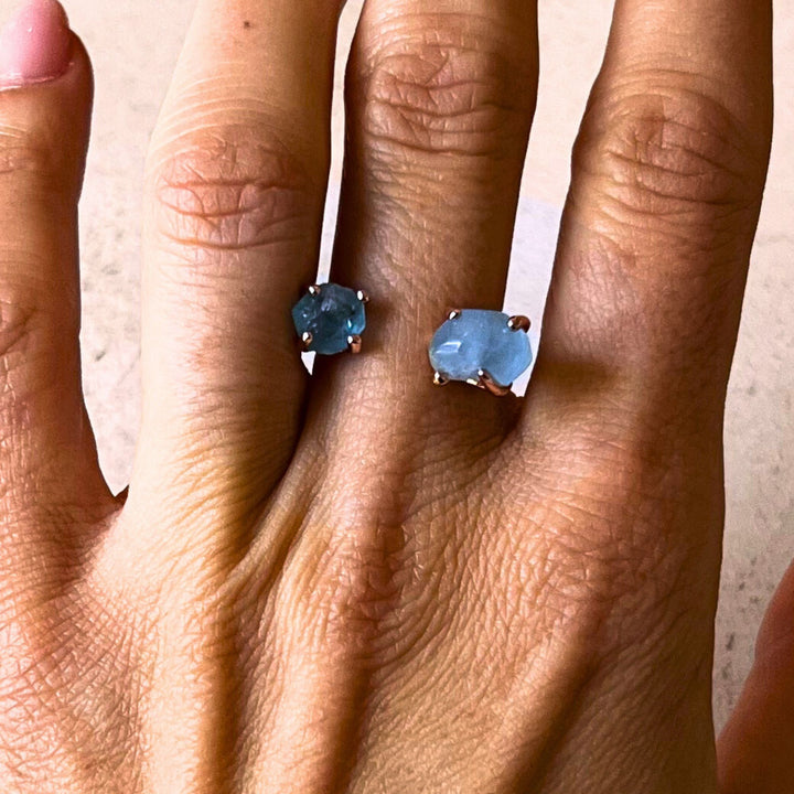 Goddesses Dreams prsten – Akvamarin i Plavi apatit