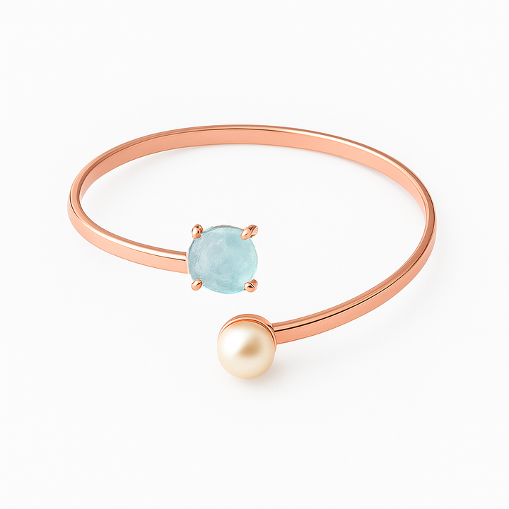 Goddesses Tears narukvica – Biser i Akvamarin