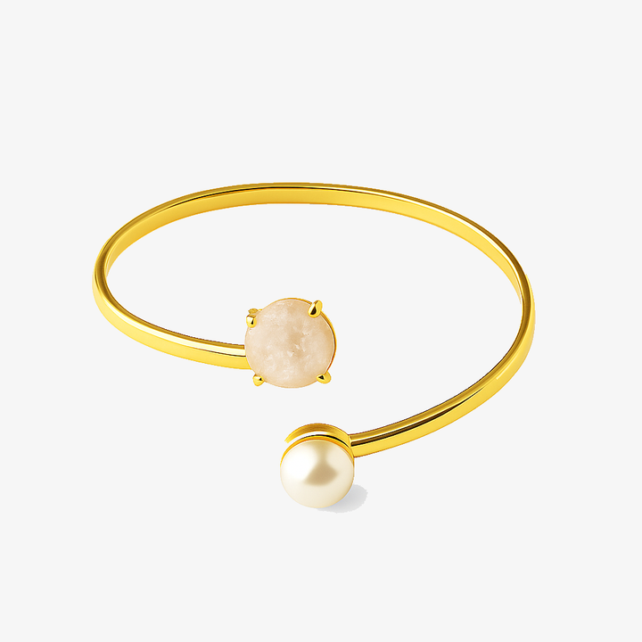 Goddesses Tears narukvica – Biser i Herkimer dijamant